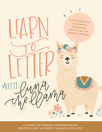 Learn to Letter with Luna the Llama Paperback by Chalkfulloflove