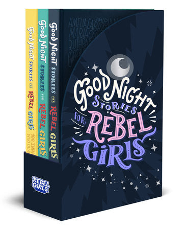 Good Night Stories for Rebel Girls 3-Book Gift Set Boxed Set by Francesca Cavallo, Elena Favilli, Rebel Girls