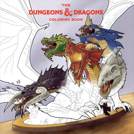 The Dungeons & Dragons Coloring Book Paperback by Official Dungeons & Dragons Licensed Product
