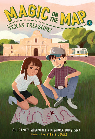 Magic on the Map #3: Texas Treasure Paperback by Courtney Sheinmel and Bianca Turetsky; illustrated by Stevie Lewis