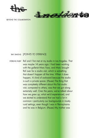 Beyond the Collaboration Paperback by Sterling Ruby and Raf Simons