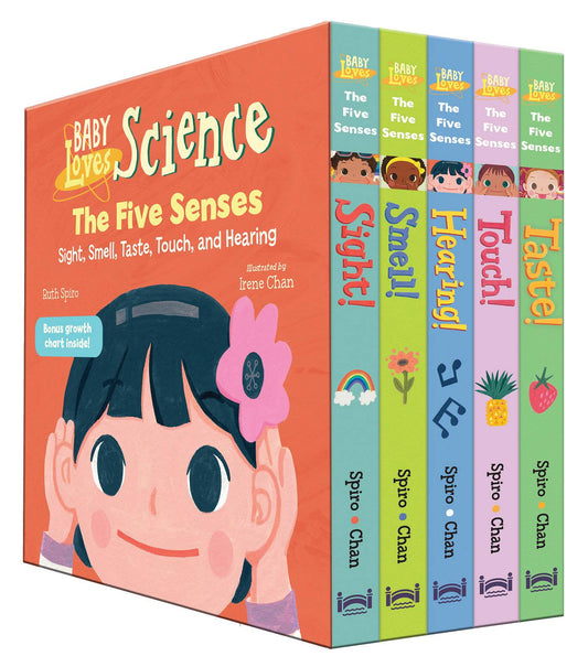 Baby Loves the Five Senses Boxed Set Board book by Ruth Spiro  (Author), Irene Chan  (Illustrator)