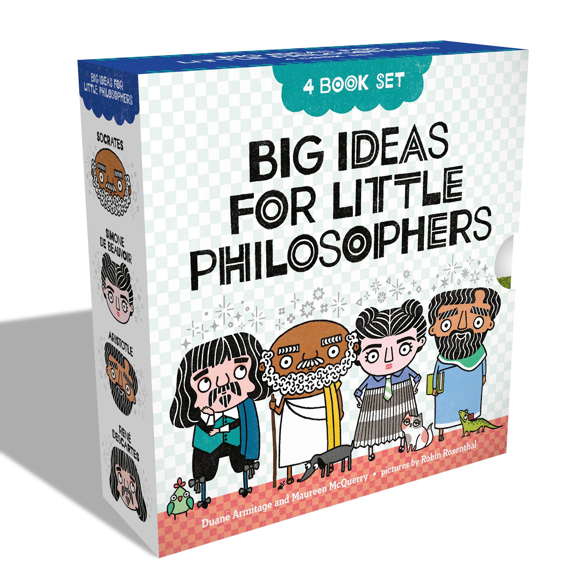 Big Ideas for Little Philosophers Box Set Board book by Duane Armitage  (Author), Maureen McQuerry  (Author), Robin Rosenthal  (Illustrator)