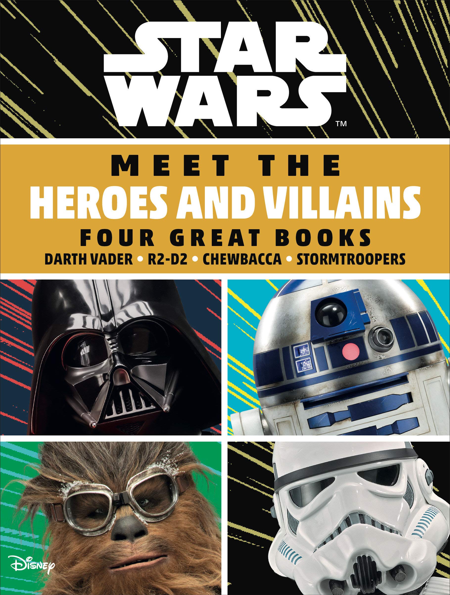 Star Wars Meet the Heroes and Villains Box Set: Four Great Books Hardcover by Emma Grange (Author), Ruth Amos (Author)